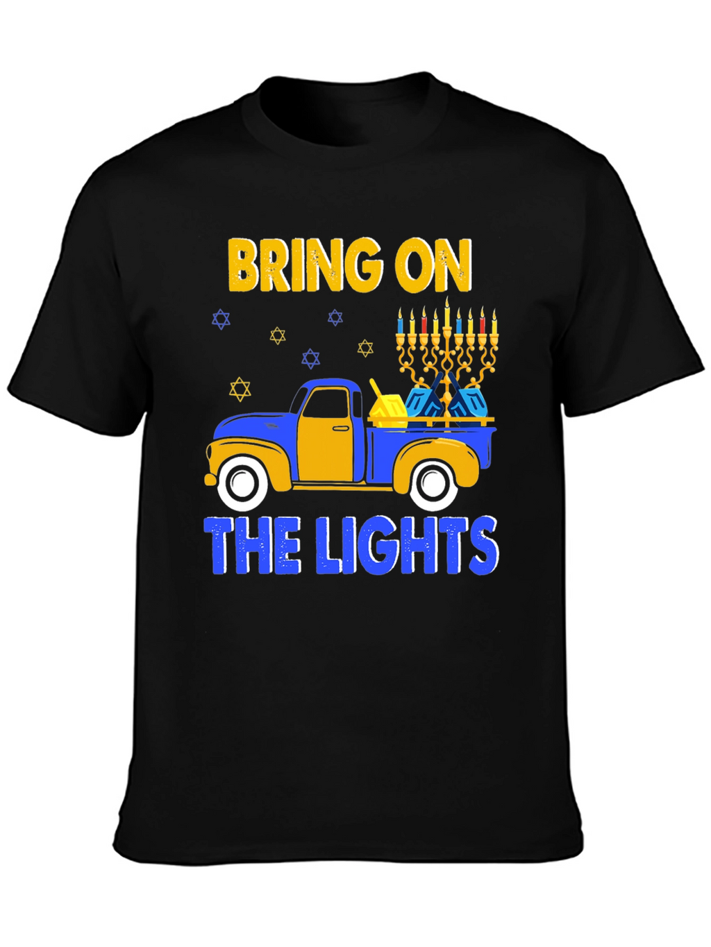 Hanukkah Truck T-Shirt Bring on the Lights Tee