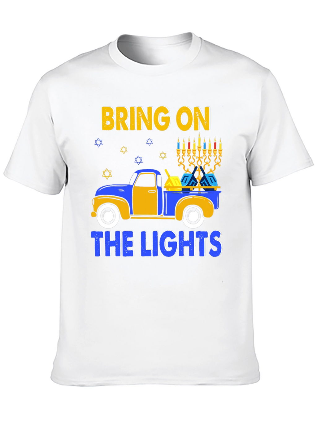 Hanukkah Truck T-Shirt Bring on the Lights Tee