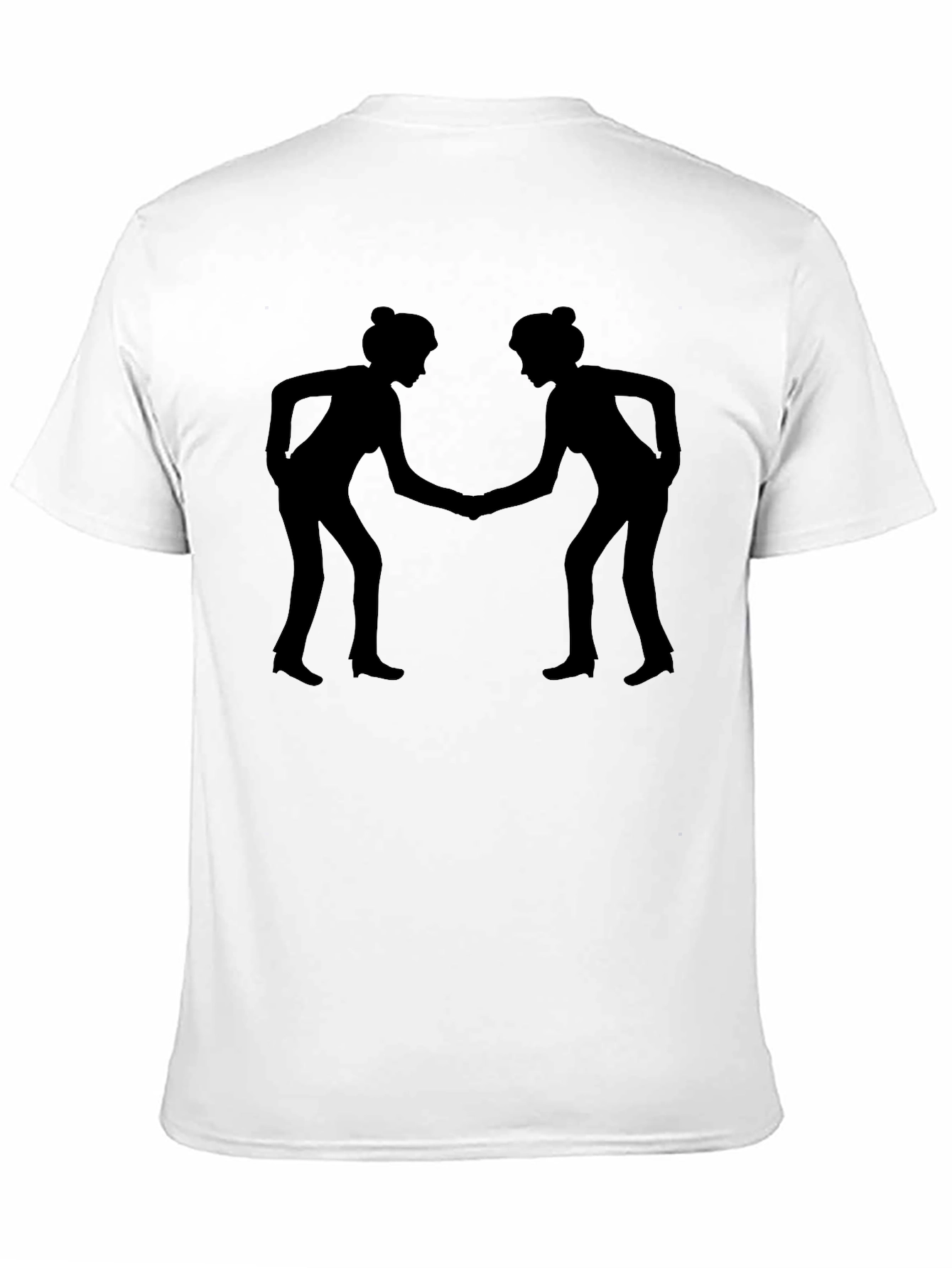 Silhouette Handshake Graphic Tee