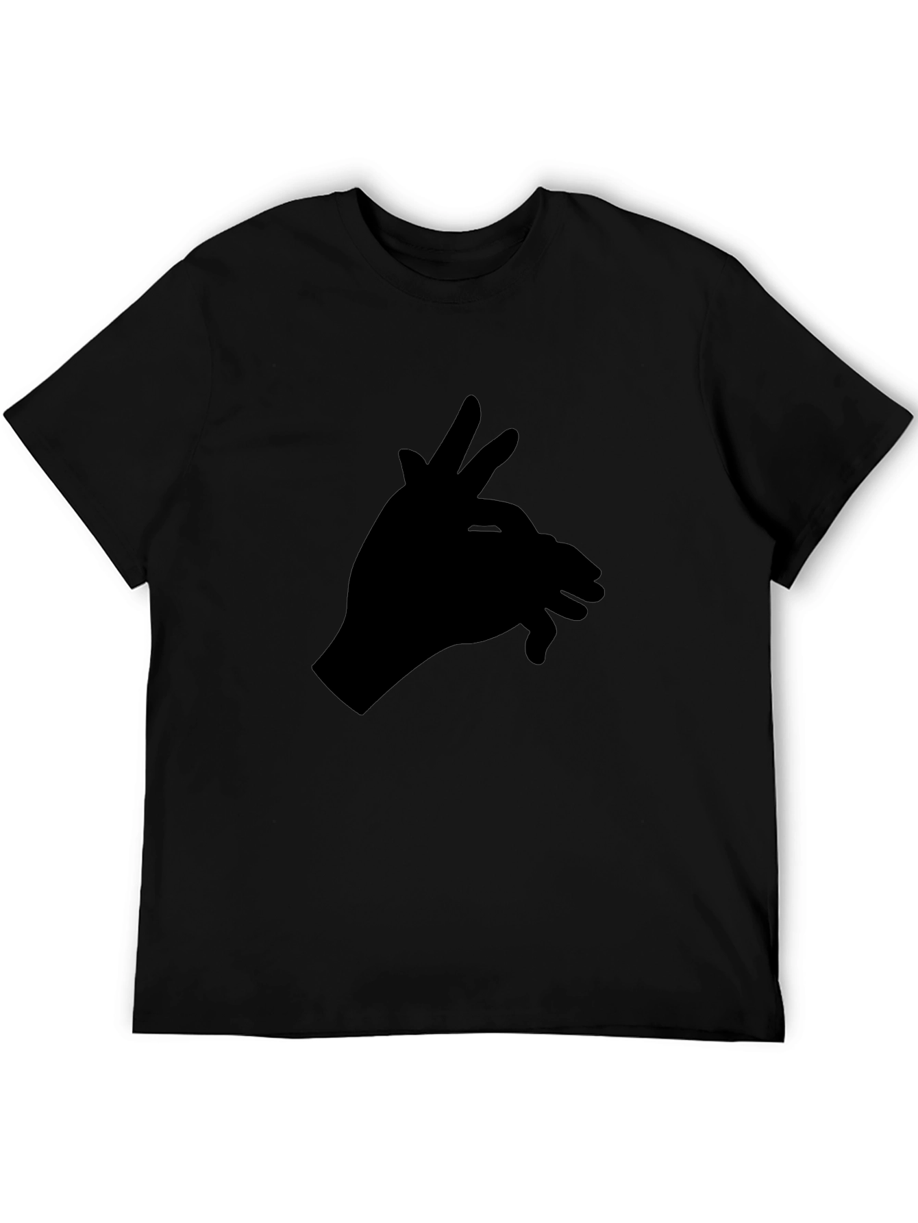 Hand Shadow Puppet Tee - Black