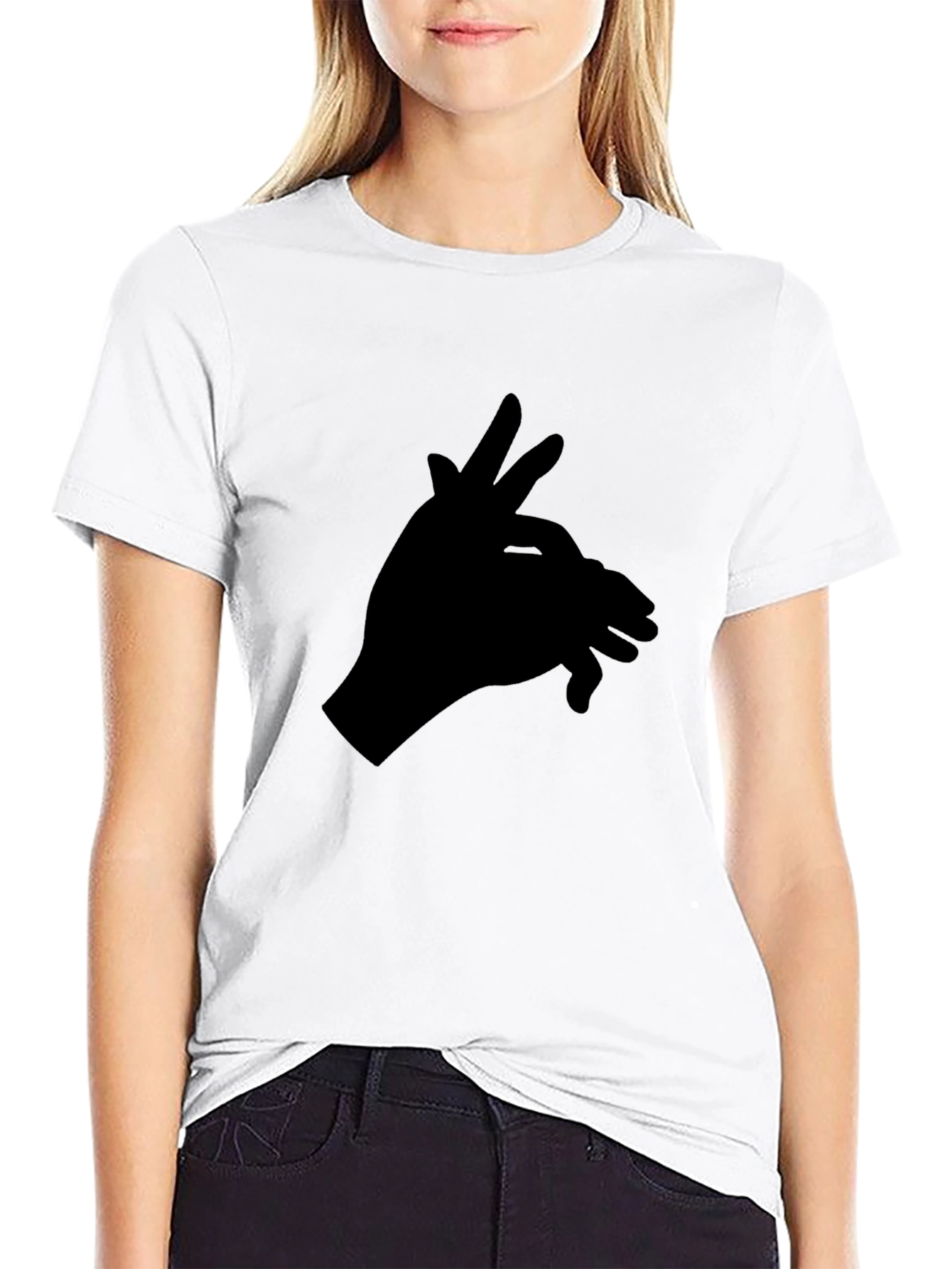 Hand Shadow Puppet Tee - Black