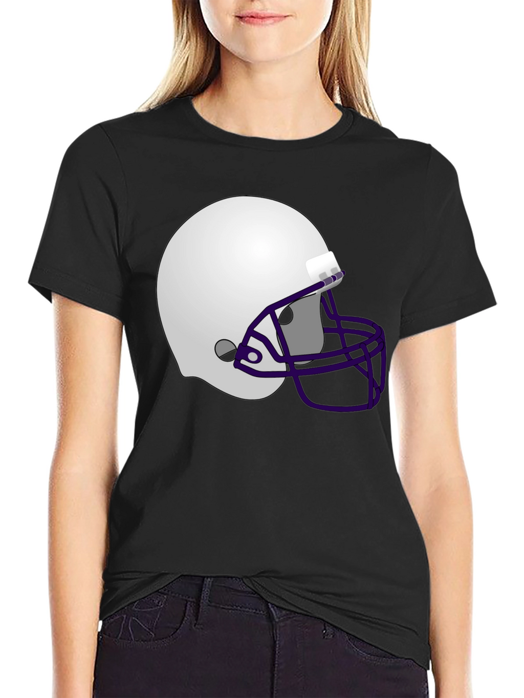 Football Helmet Graphic T-Shirt