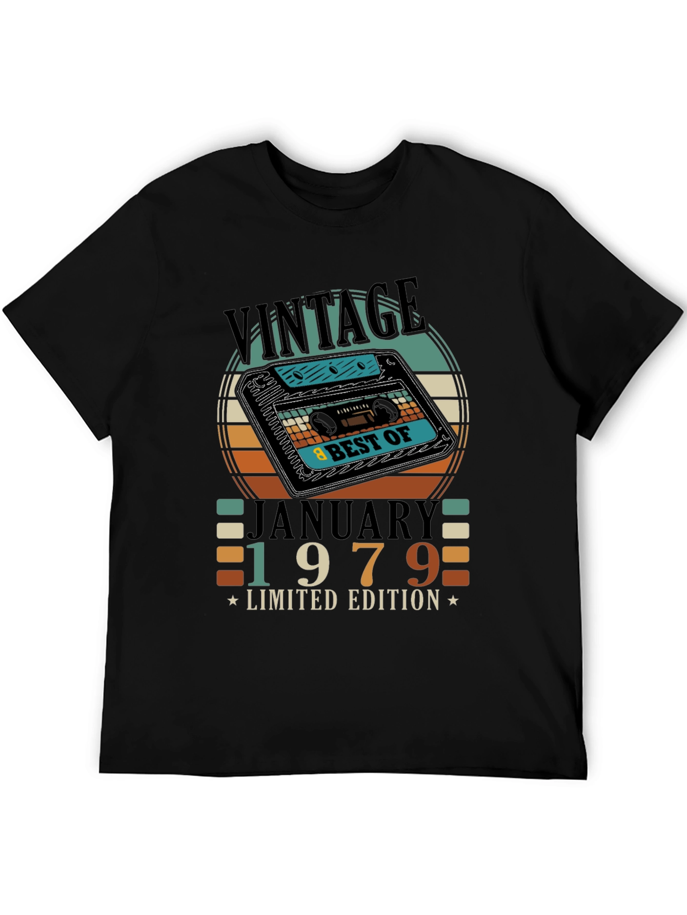 Vintage January 1979 Limited Edition Cassette T-Shirt