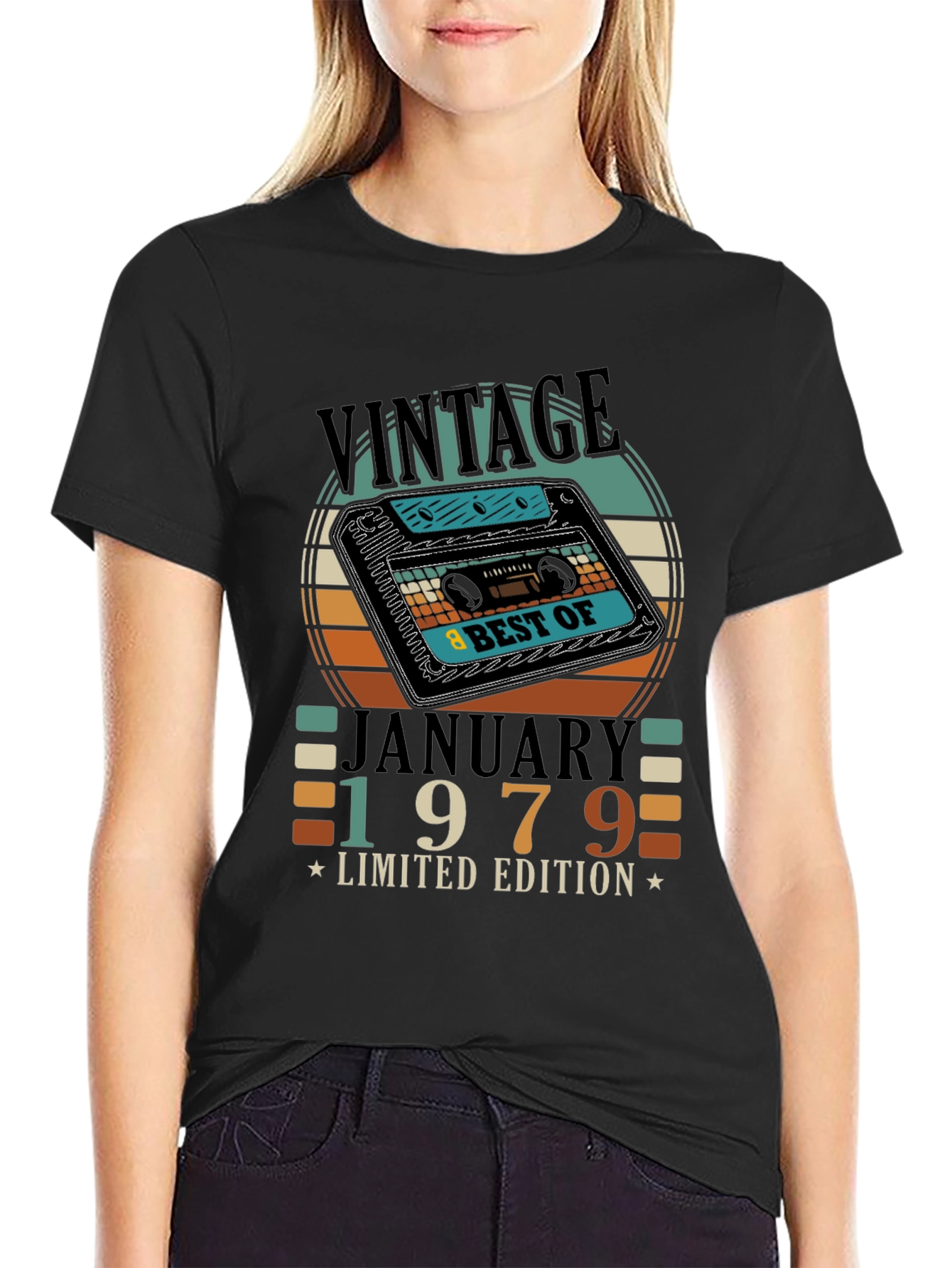 Vintage January 1979 Limited Edition Cassette T-Shirt