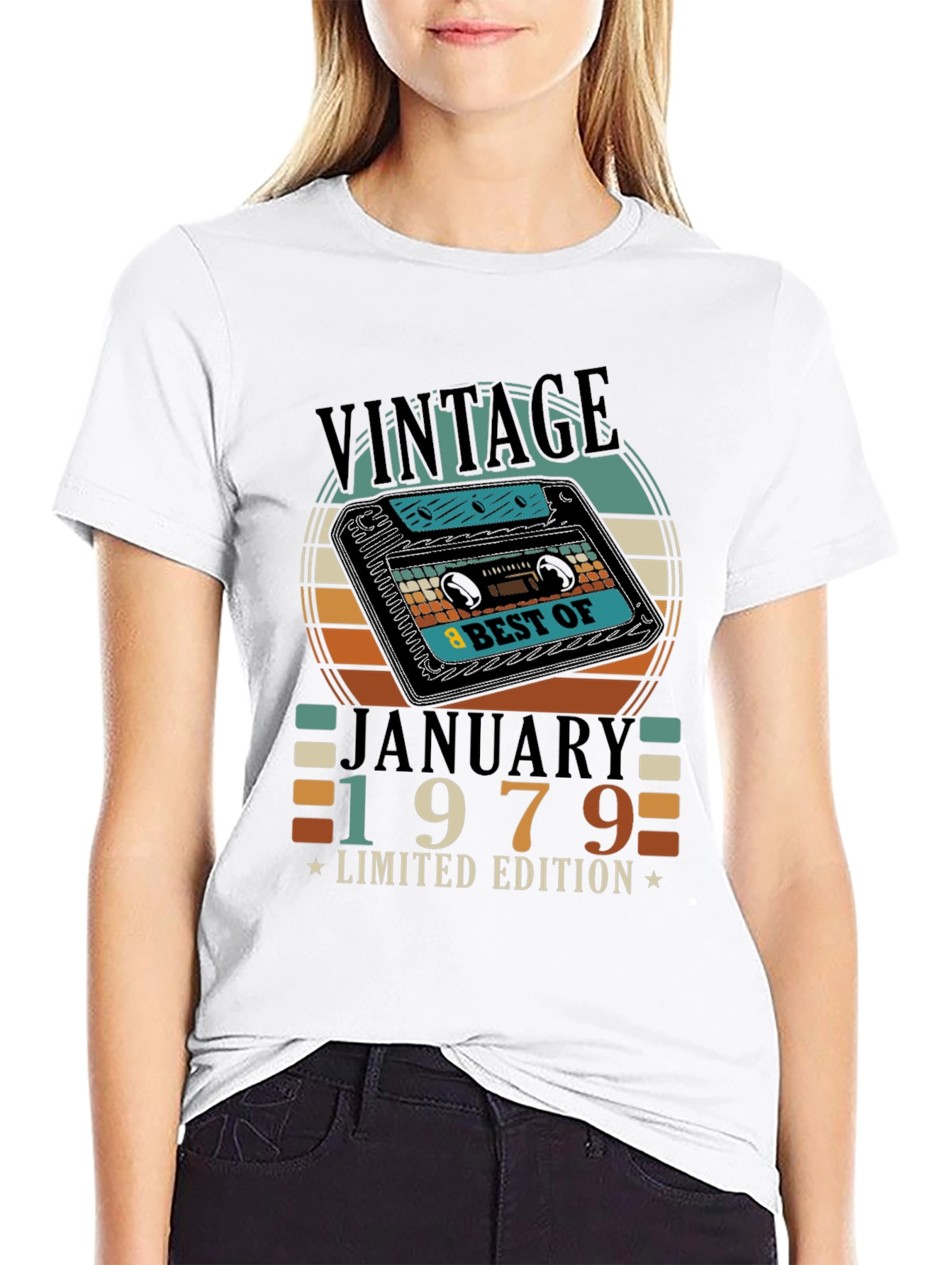Vintage January 1979 Limited Edition Cassette T-Shirt