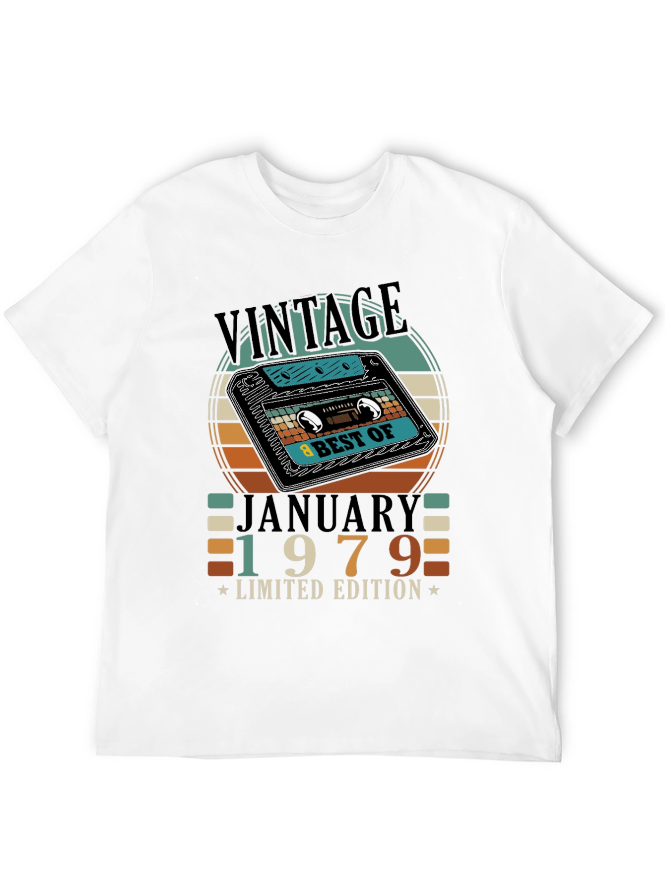Vintage January 1979 Limited Edition Cassette T-Shirt