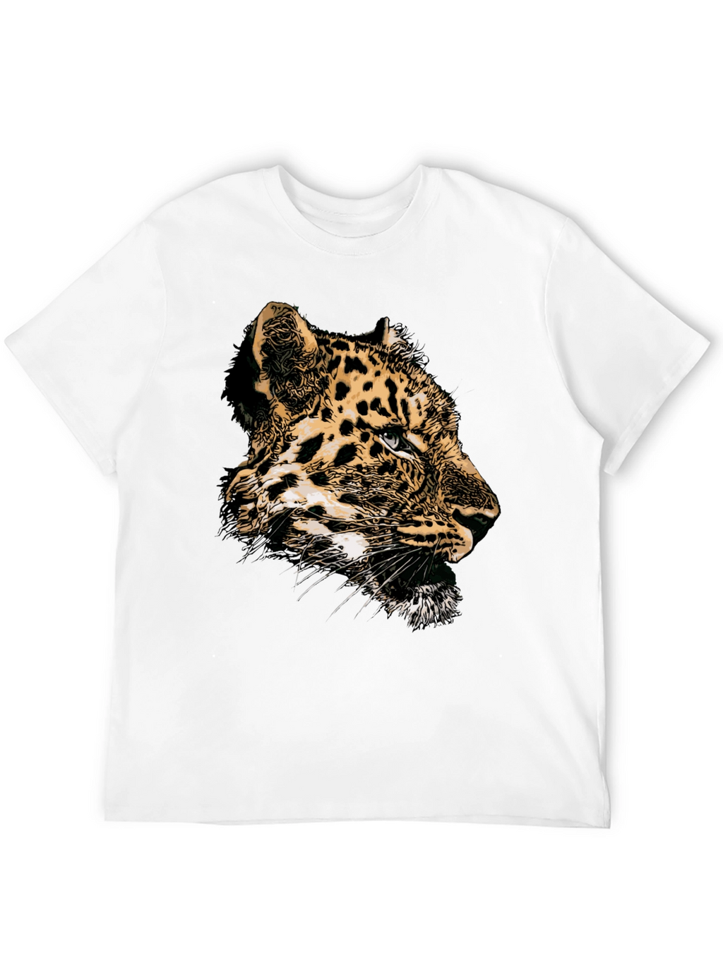 Leopard Graphic T-Shirt - Black