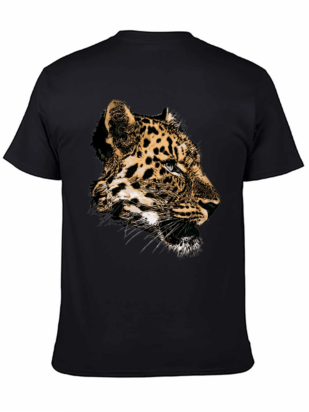 Leopard Graphic T-Shirt - Black