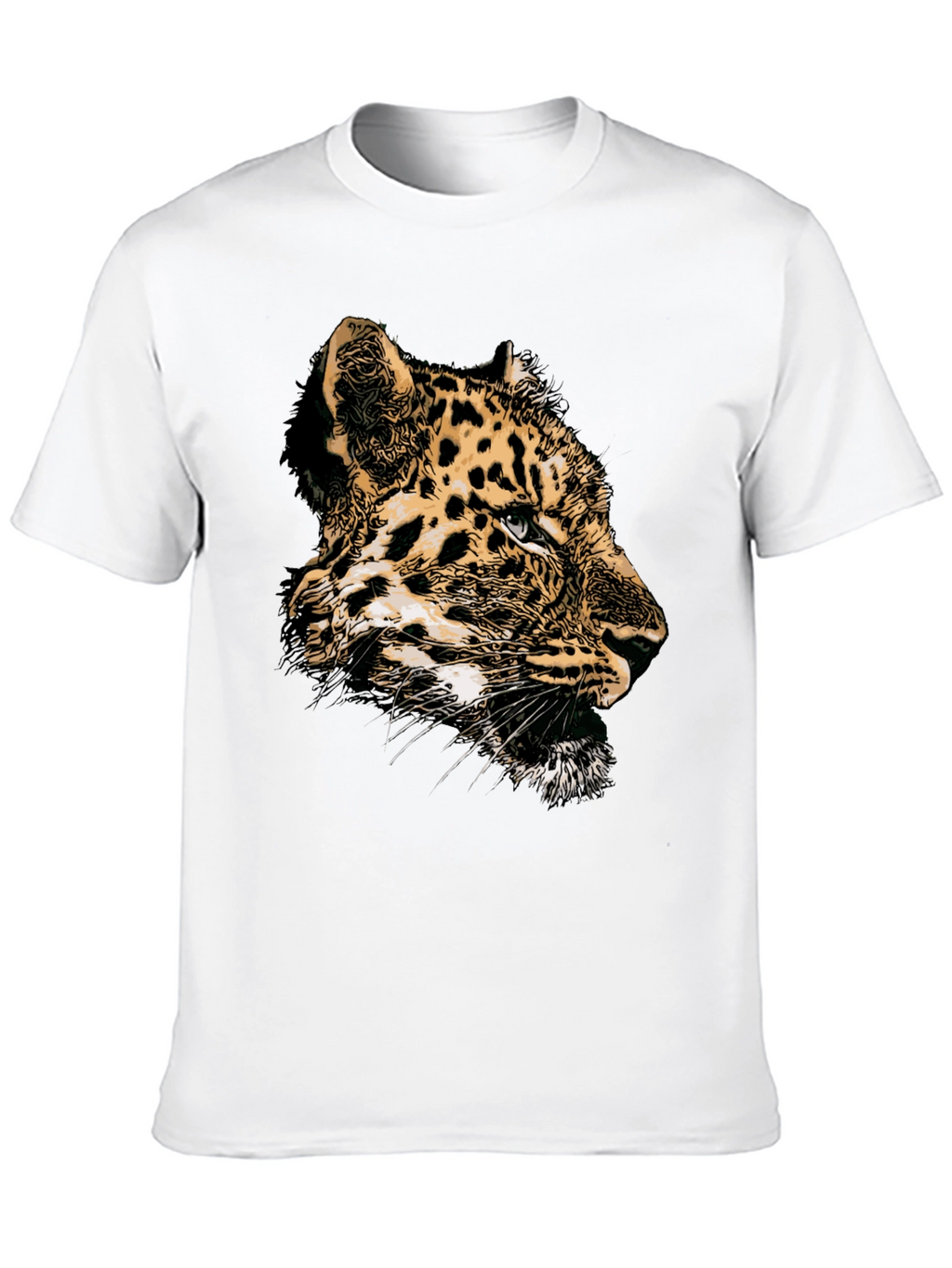 Leopard Graphic T-Shirt - Black