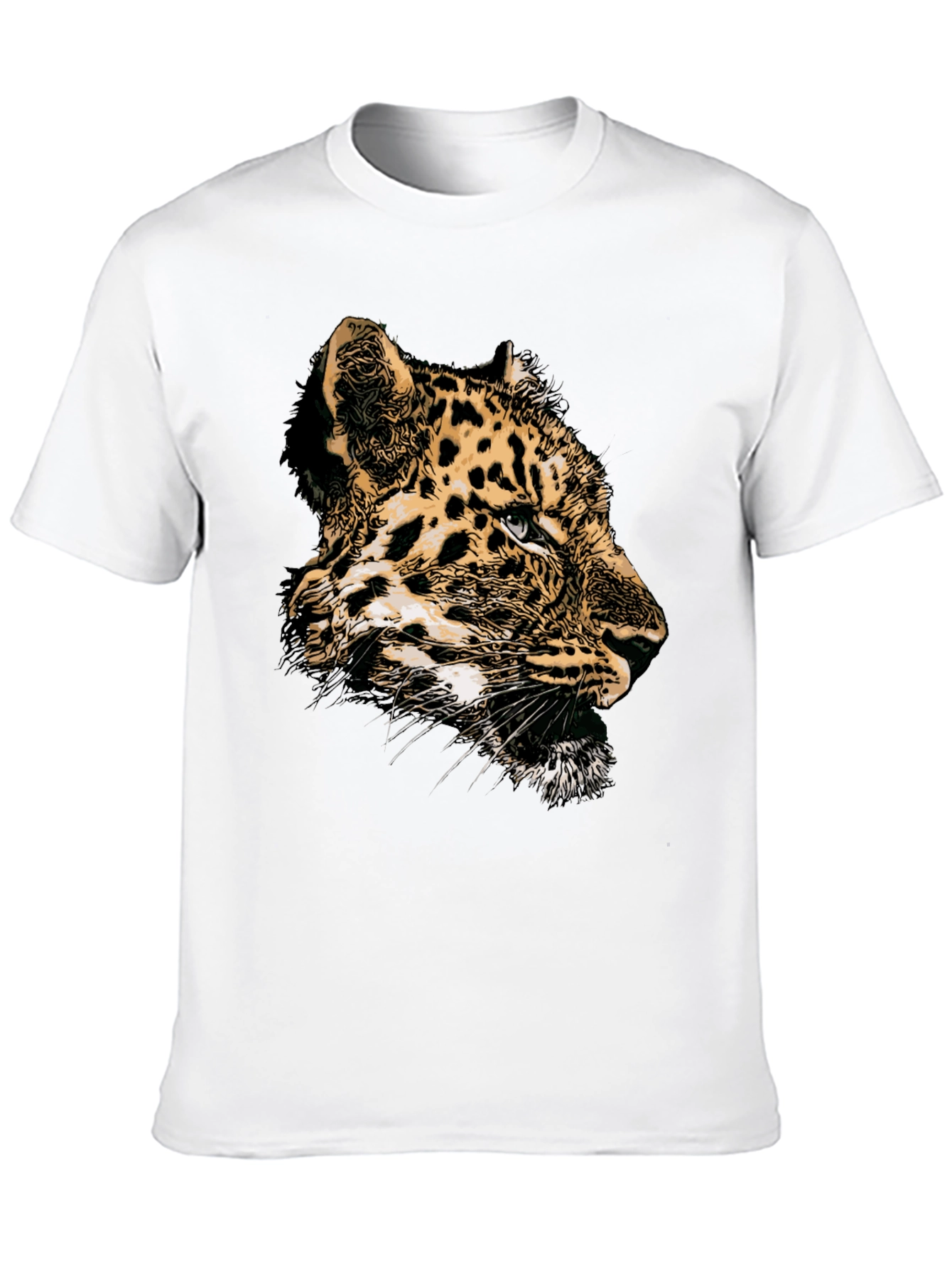 Leopard Graphic T-Shirt - Black