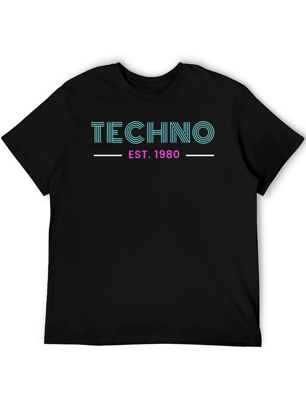 Techno EST. 1980 Graphic Tee - Retro Style