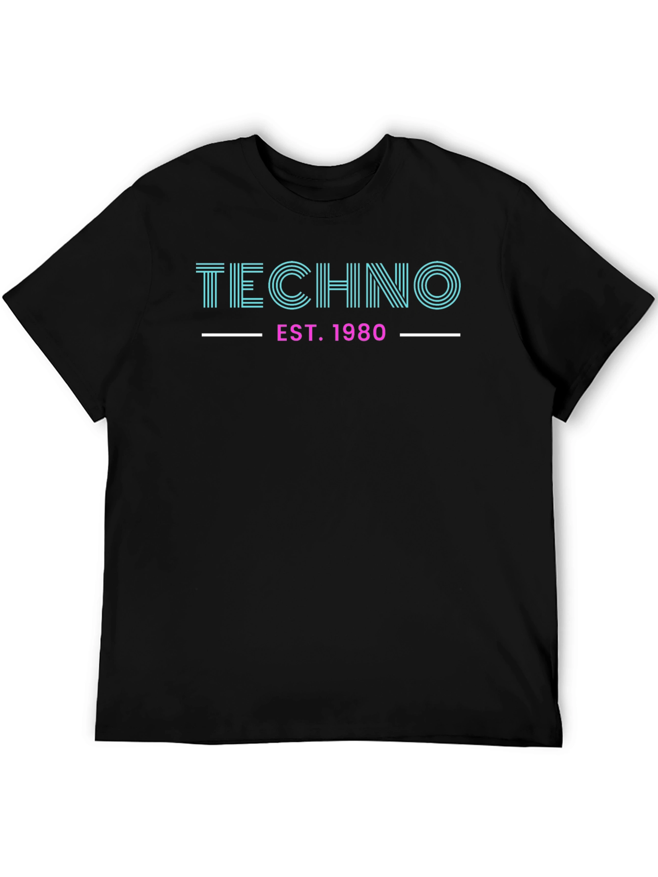 Techno EST. 1980 Graphic Tee - Retro Style