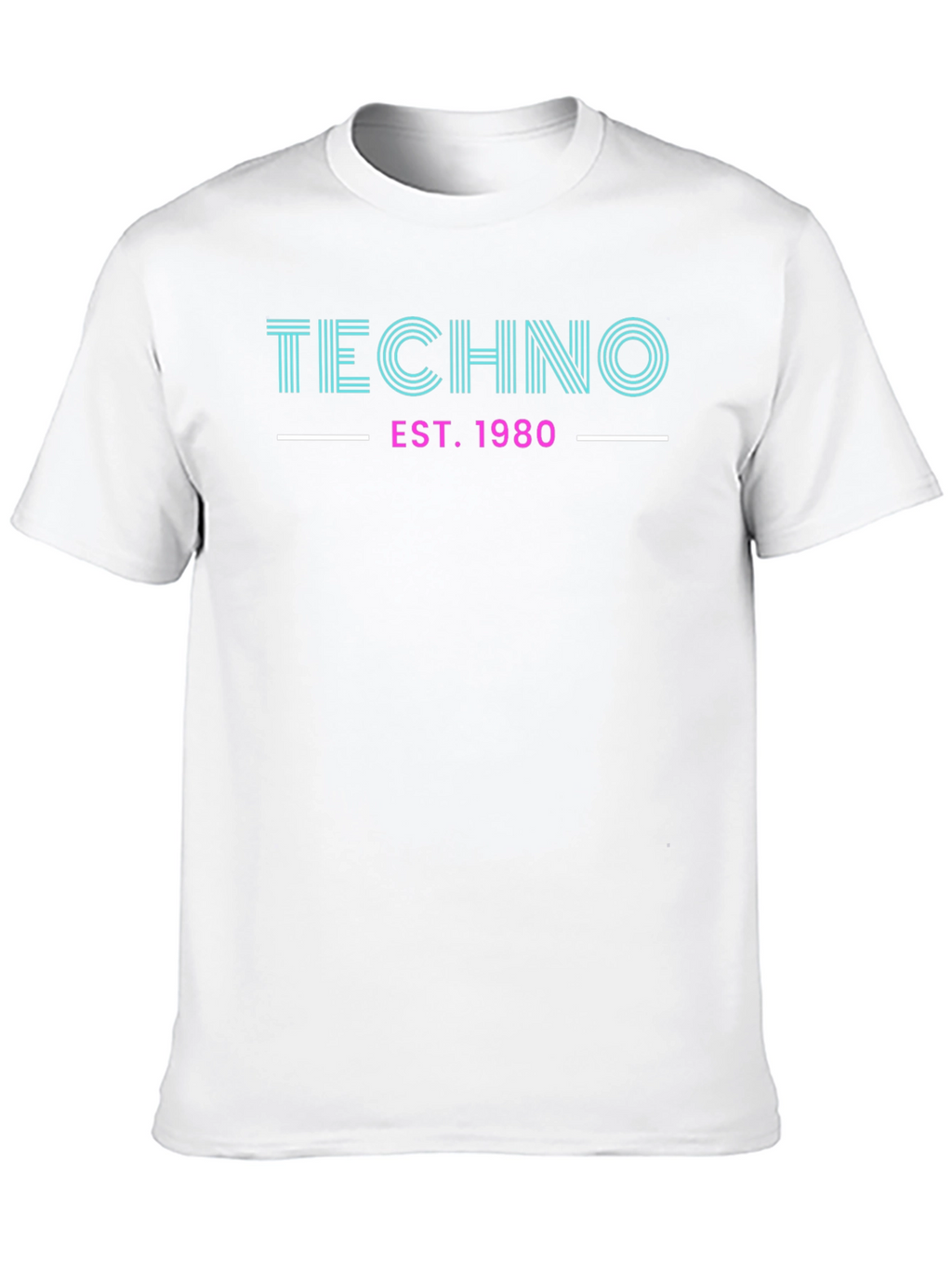 Techno EST. 1980 Graphic Tee - Retro Style