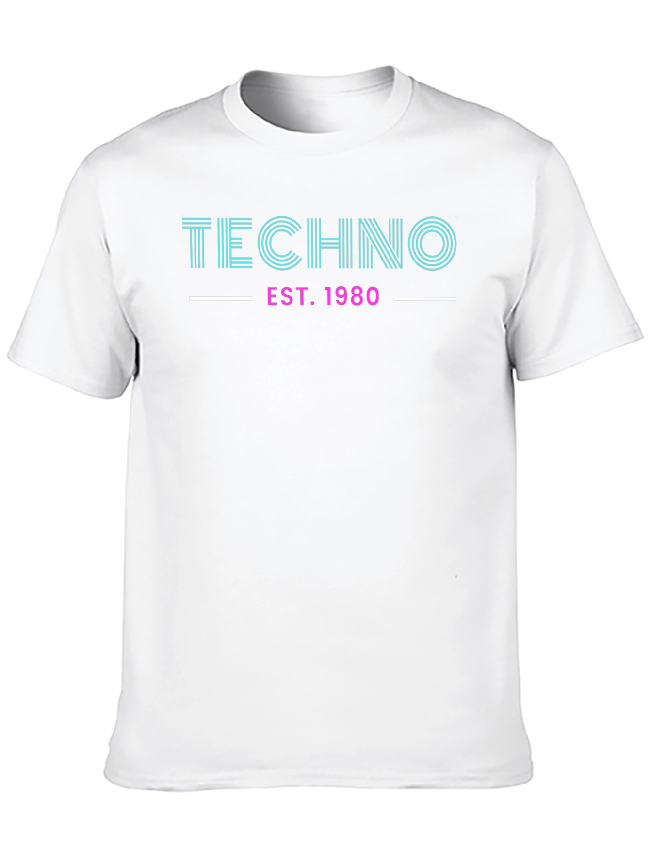 Techno EST. 1980 Graphic Tee - Retro Style