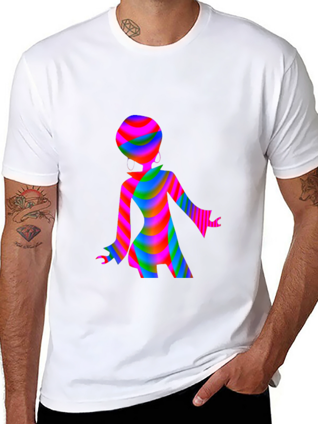 Groovy Retro Disco Girl T-Shirt