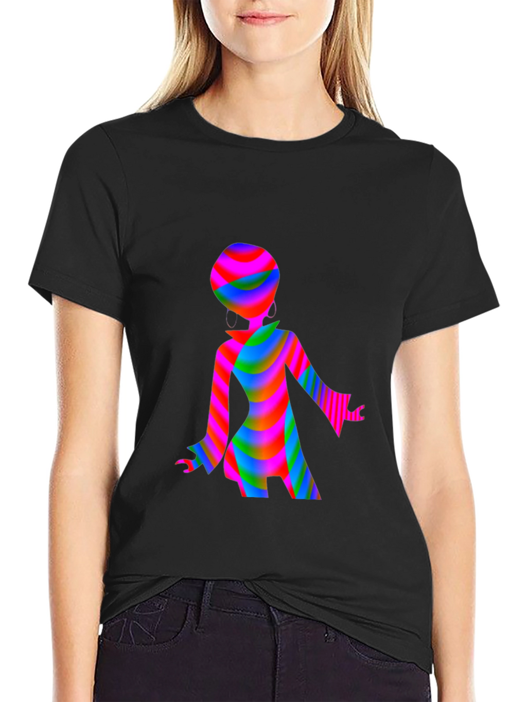Groovy Retro Disco Girl T-Shirt