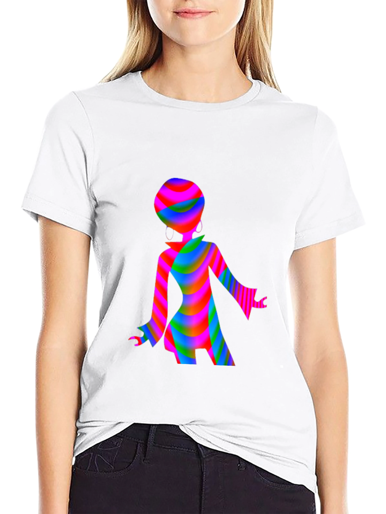 Groovy Retro Disco Girl T-Shirt