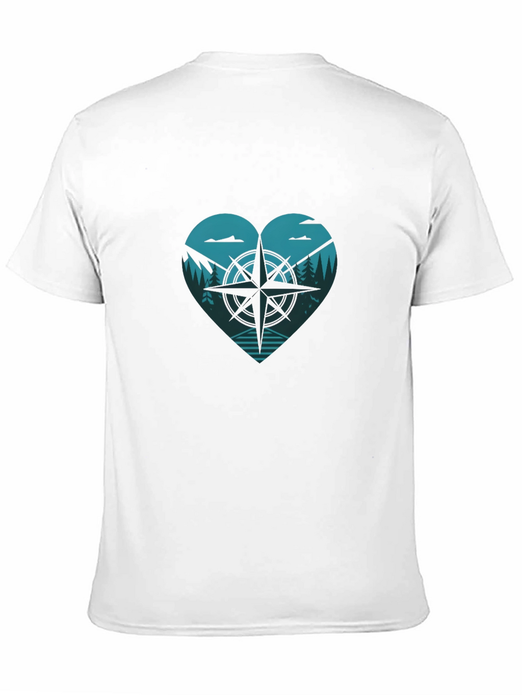 Compass Heart T-Shirt - Adventure Awaits!