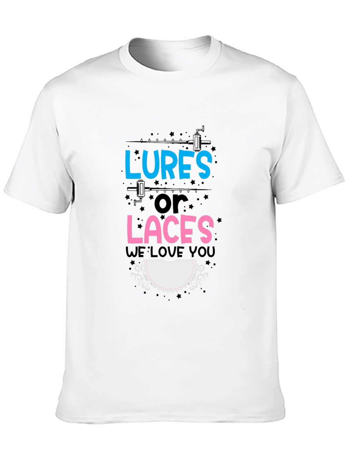 Lures or Laces Gender Reveal T-Shirt