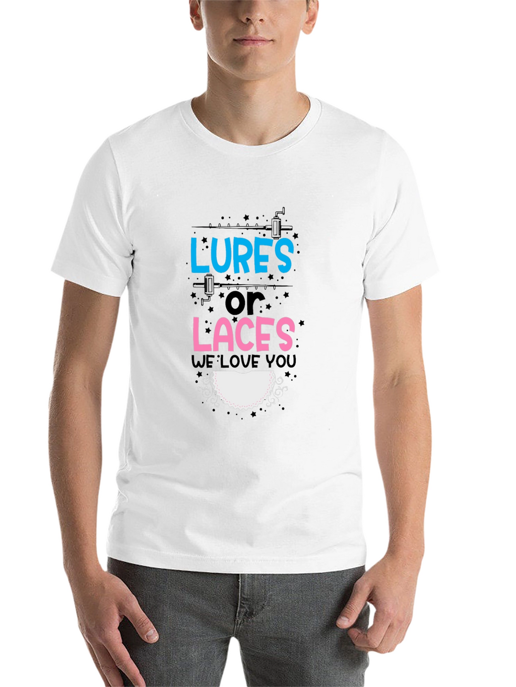 Lures or Laces Gender Reveal T-Shirt
