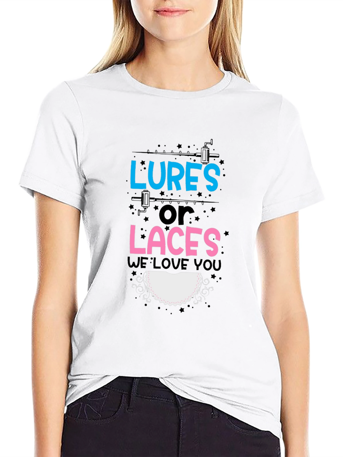 Lures or Laces Gender Reveal T-Shirt