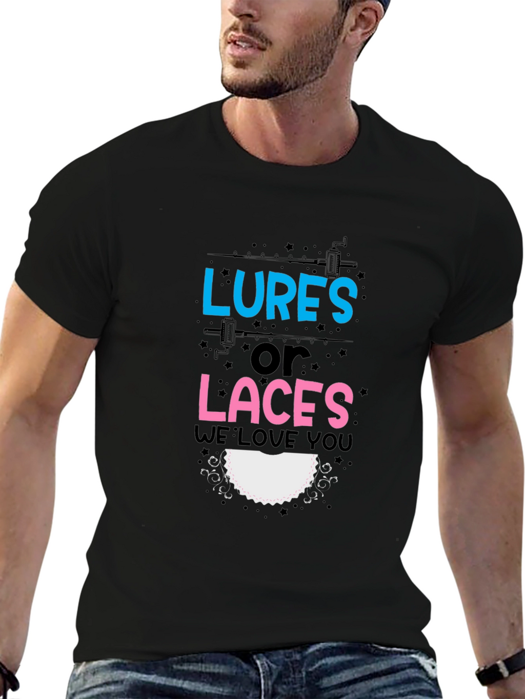 Lures or Laces Gender Reveal T-Shirt