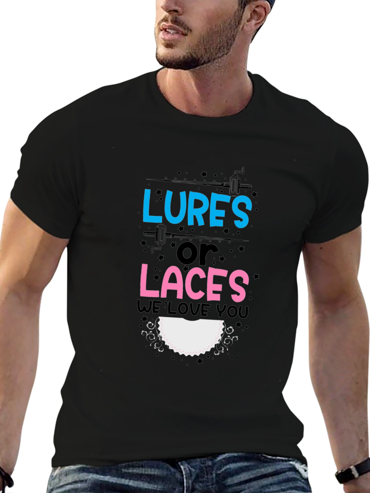 Lures or Laces Gender Reveal T-Shirt