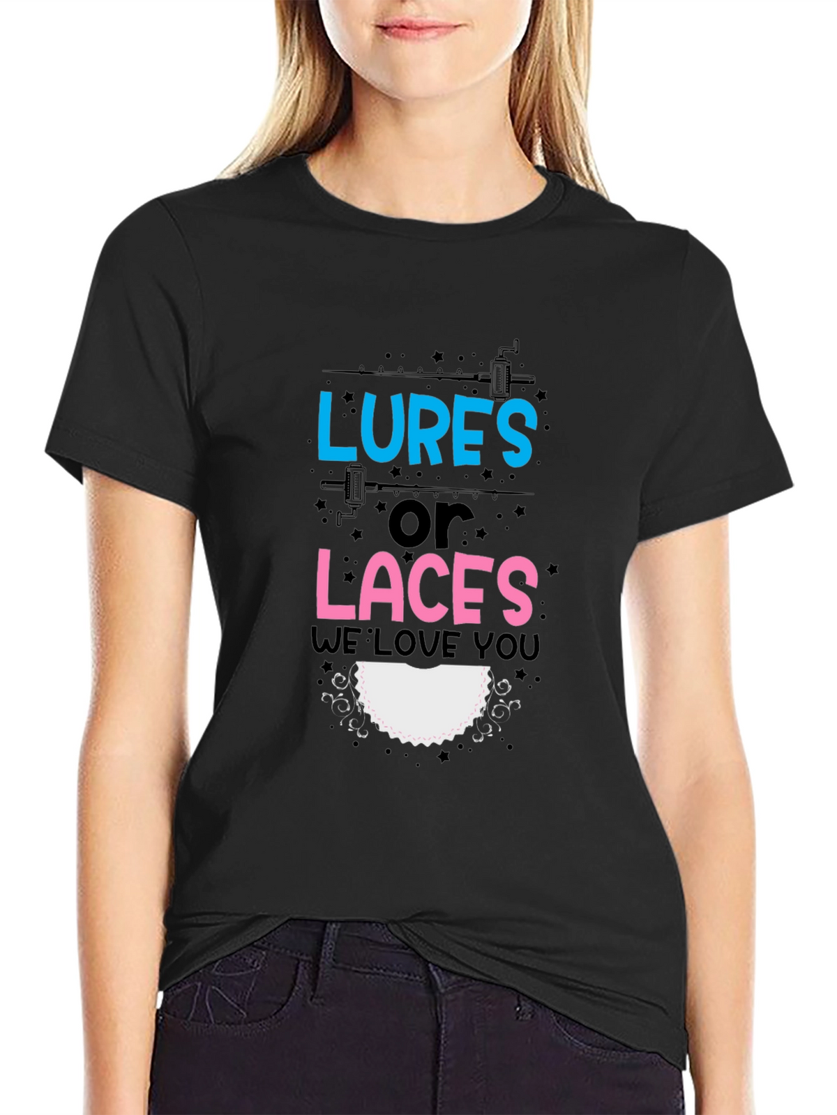 Lures or Laces Gender Reveal T-Shirt