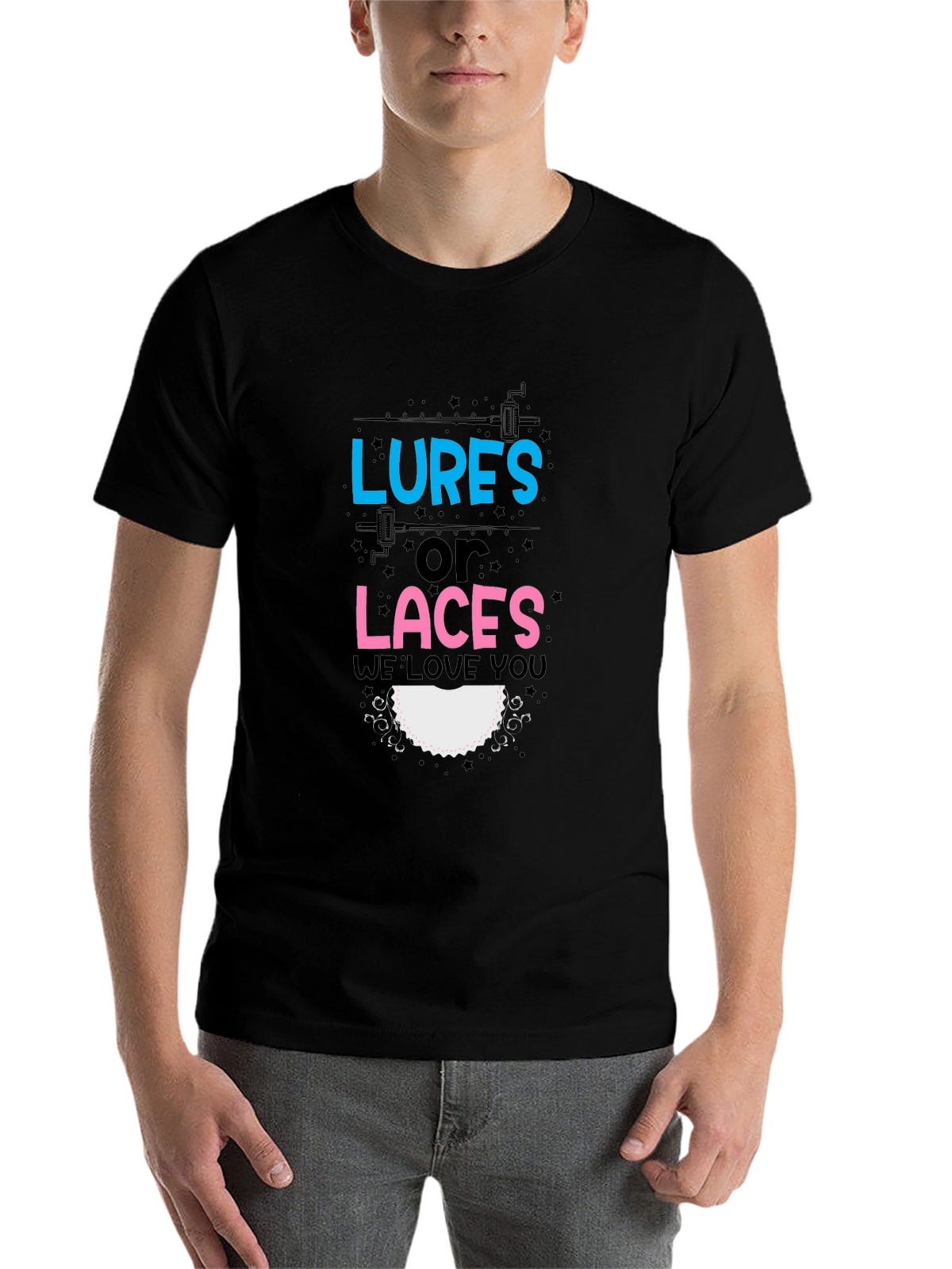 Lures or Laces Gender Reveal T-Shirt
