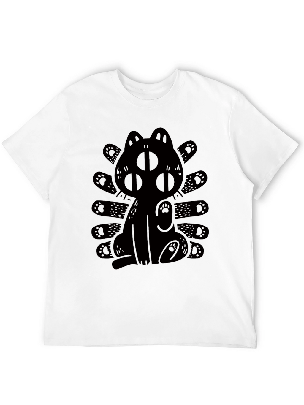 Three-Eyed Cat Graphic T-Shirt
