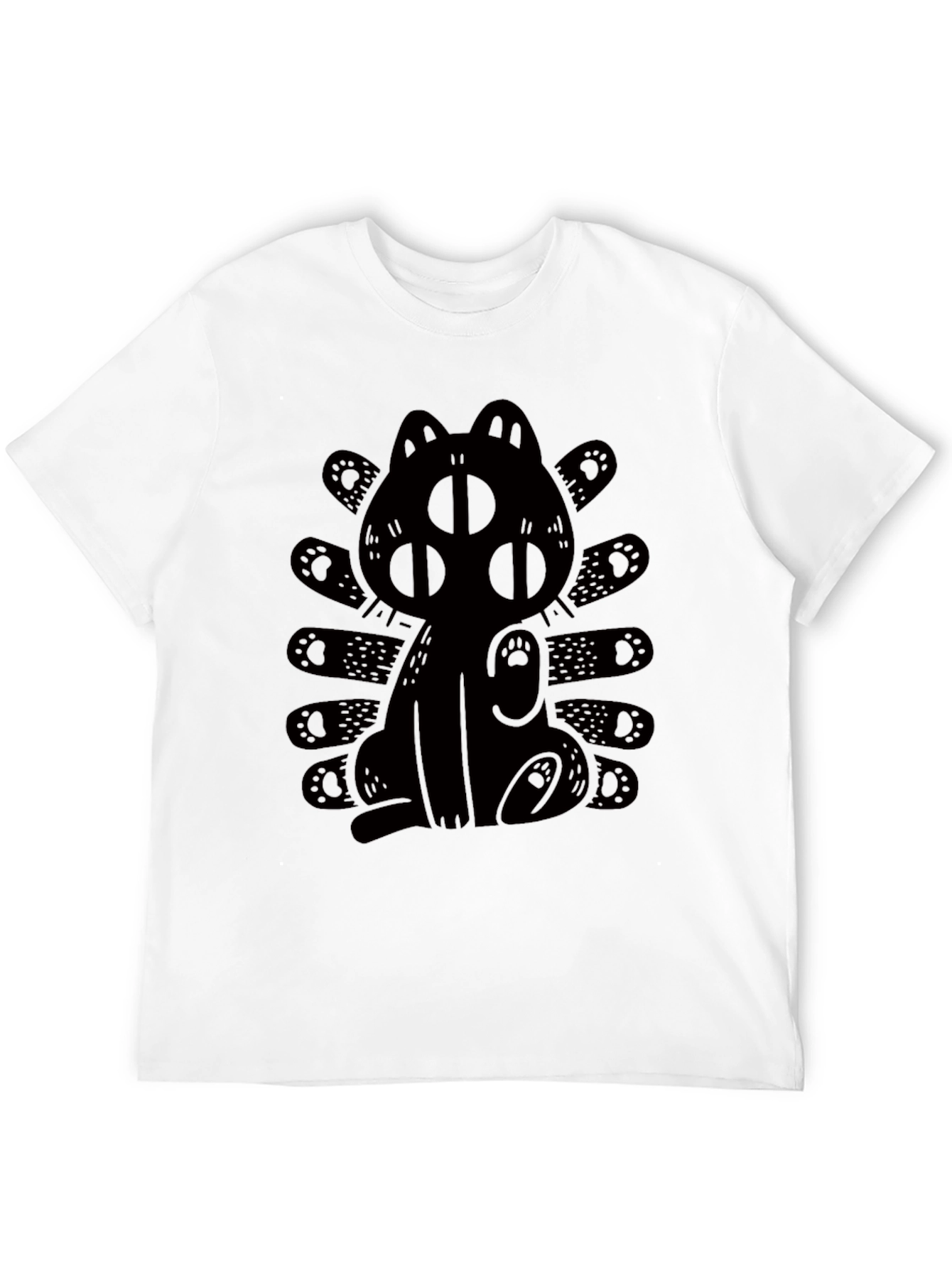 Three-Eyed Cat Graphic T-Shirt