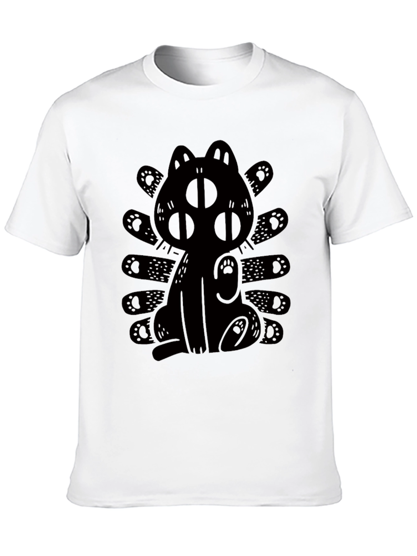 Three-Eyed Cat Graphic T-Shirt