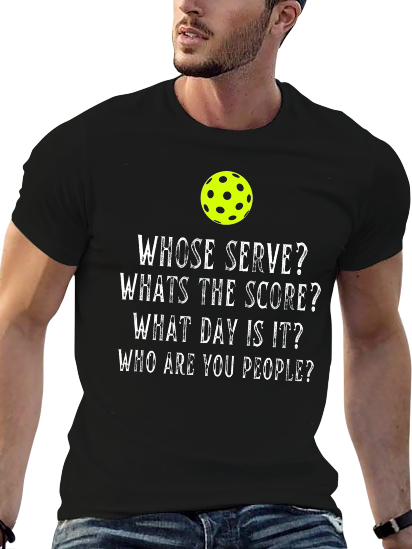 Pickleball Humor T-Shirt - Whose Serve?
