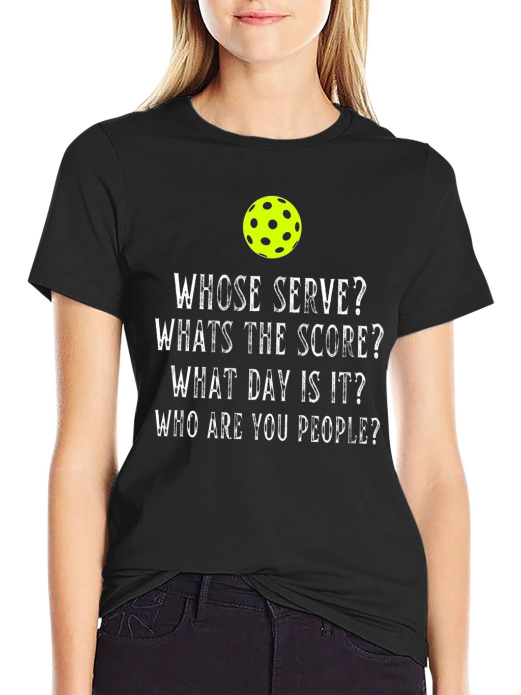 Pickleball Humor T-Shirt - Whose Serve?