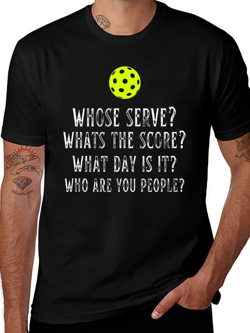 Pickleball Humor T-Shirt - Whose Serve?