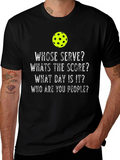 Pickleball Humor T-Shirt - Whose Serve?