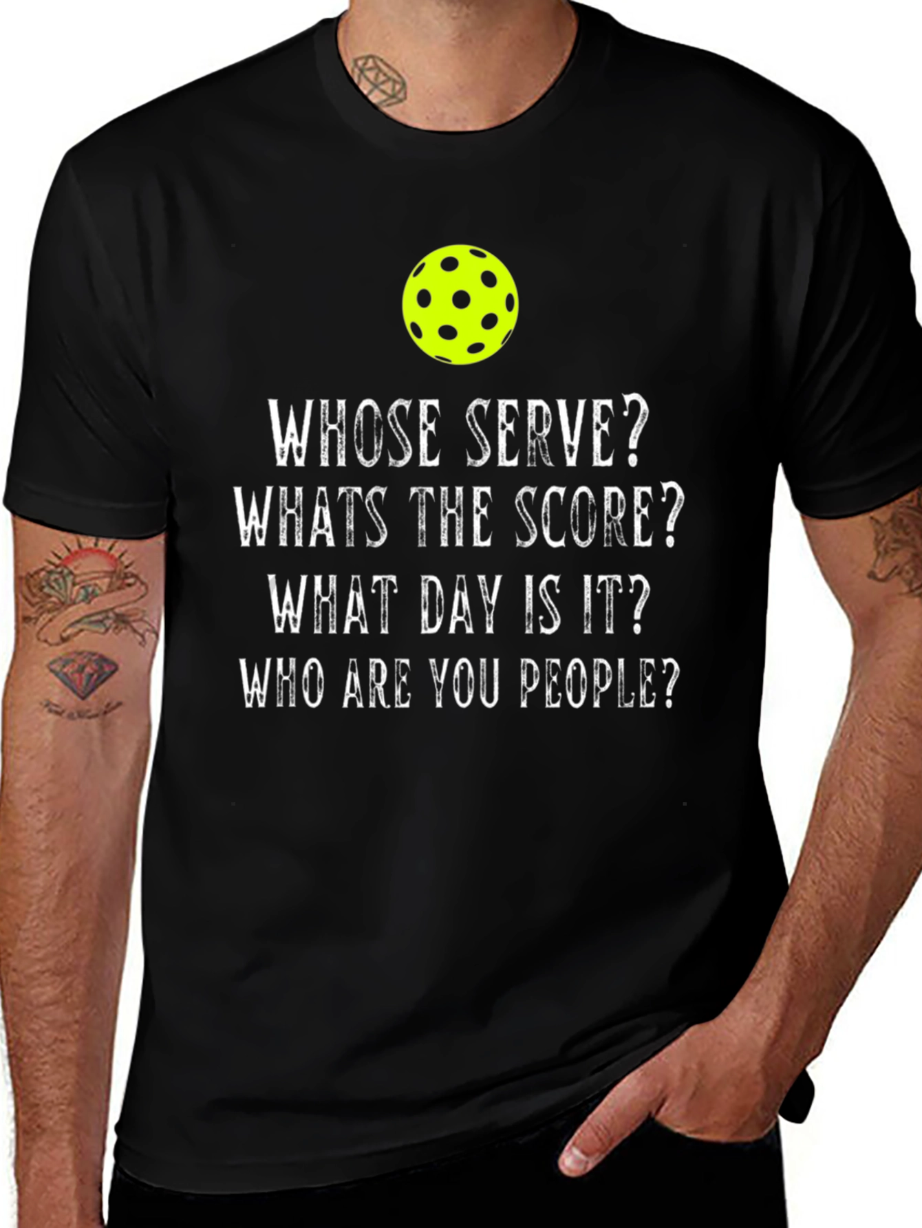 Pickleball Humor T-Shirt - Whose Serve?