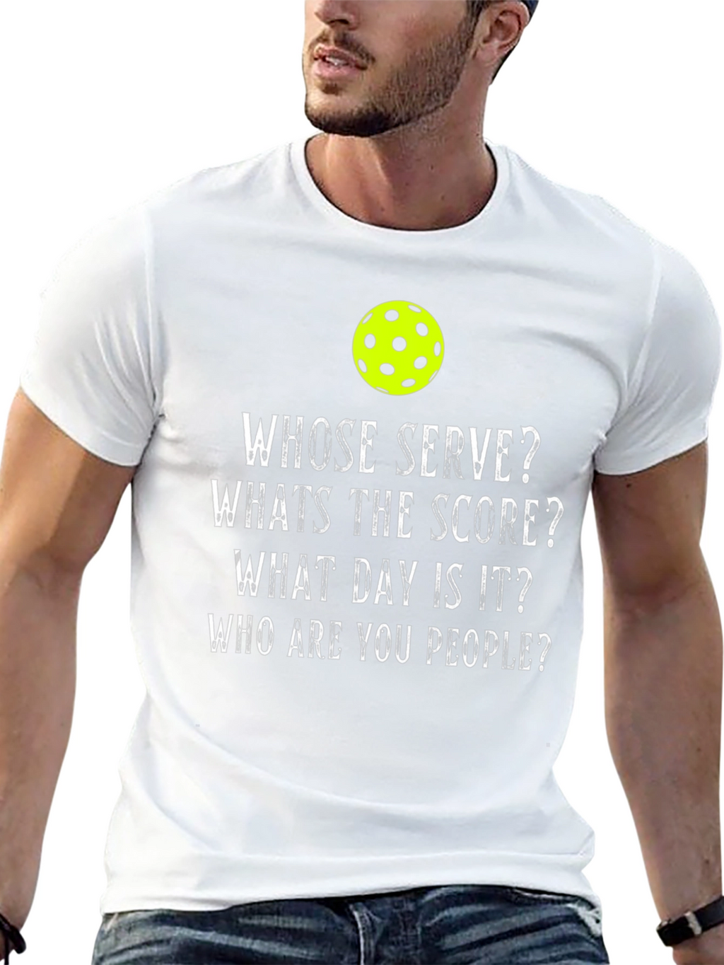Pickleball Humor T-Shirt - Whose Serve?