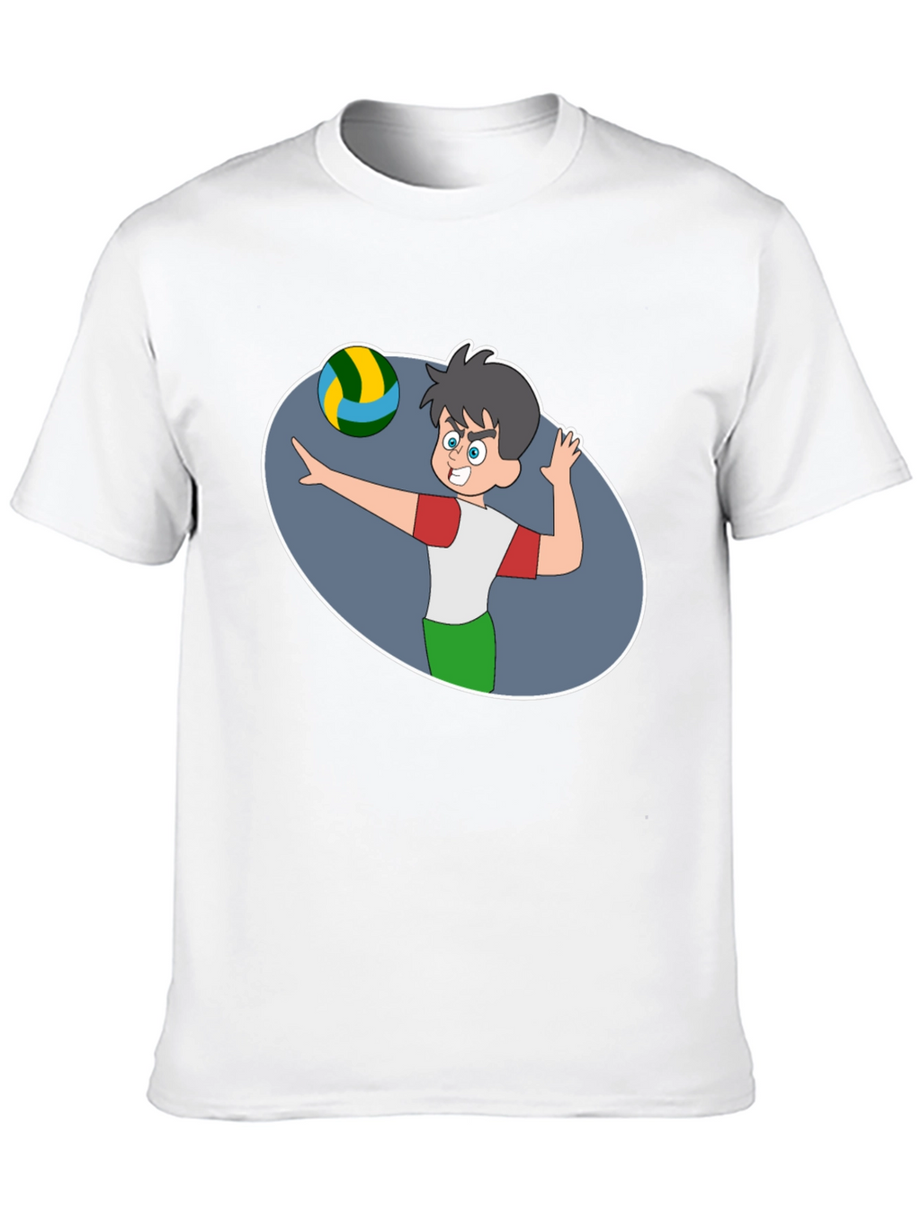 Volleyball Cartoon Graphic T-Shirt