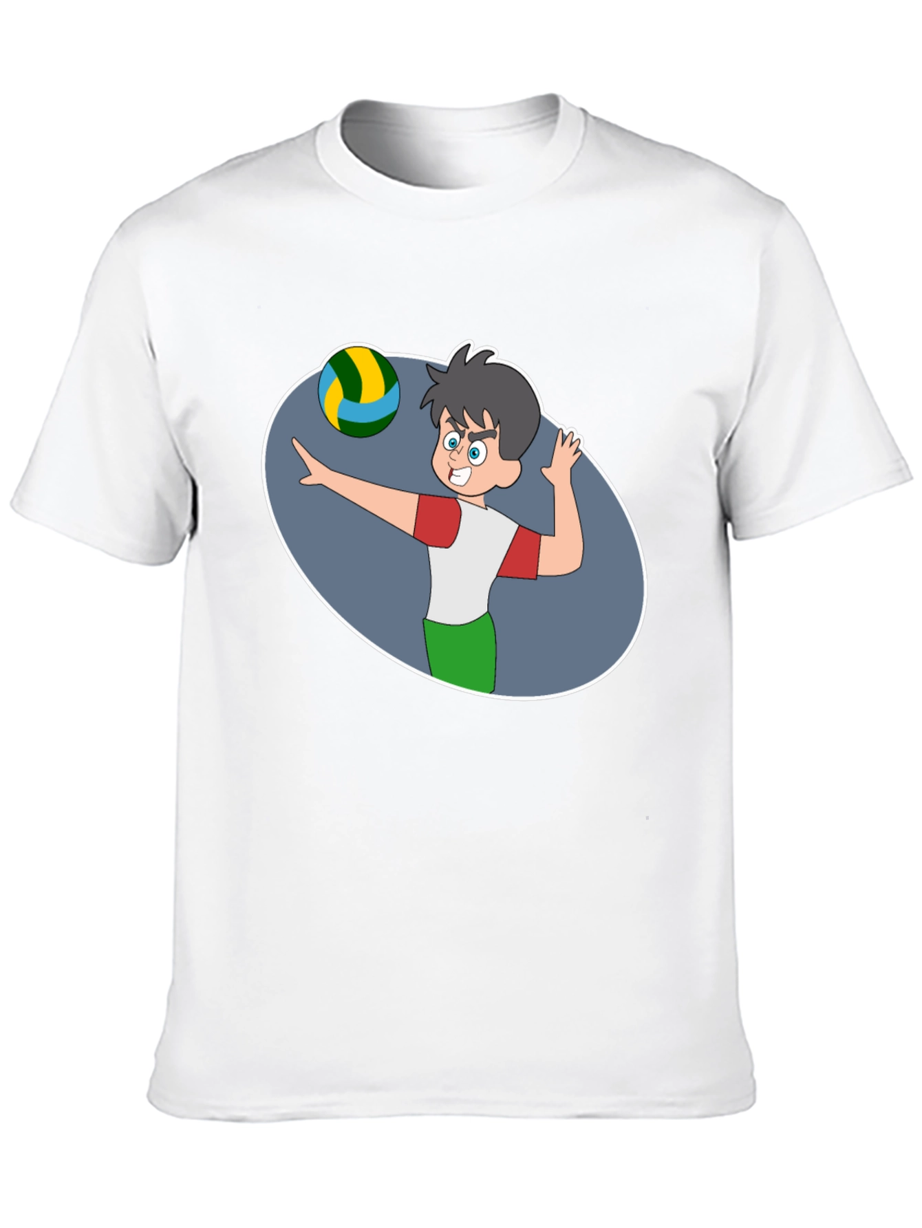 Volleyball Cartoon Graphic T-Shirt