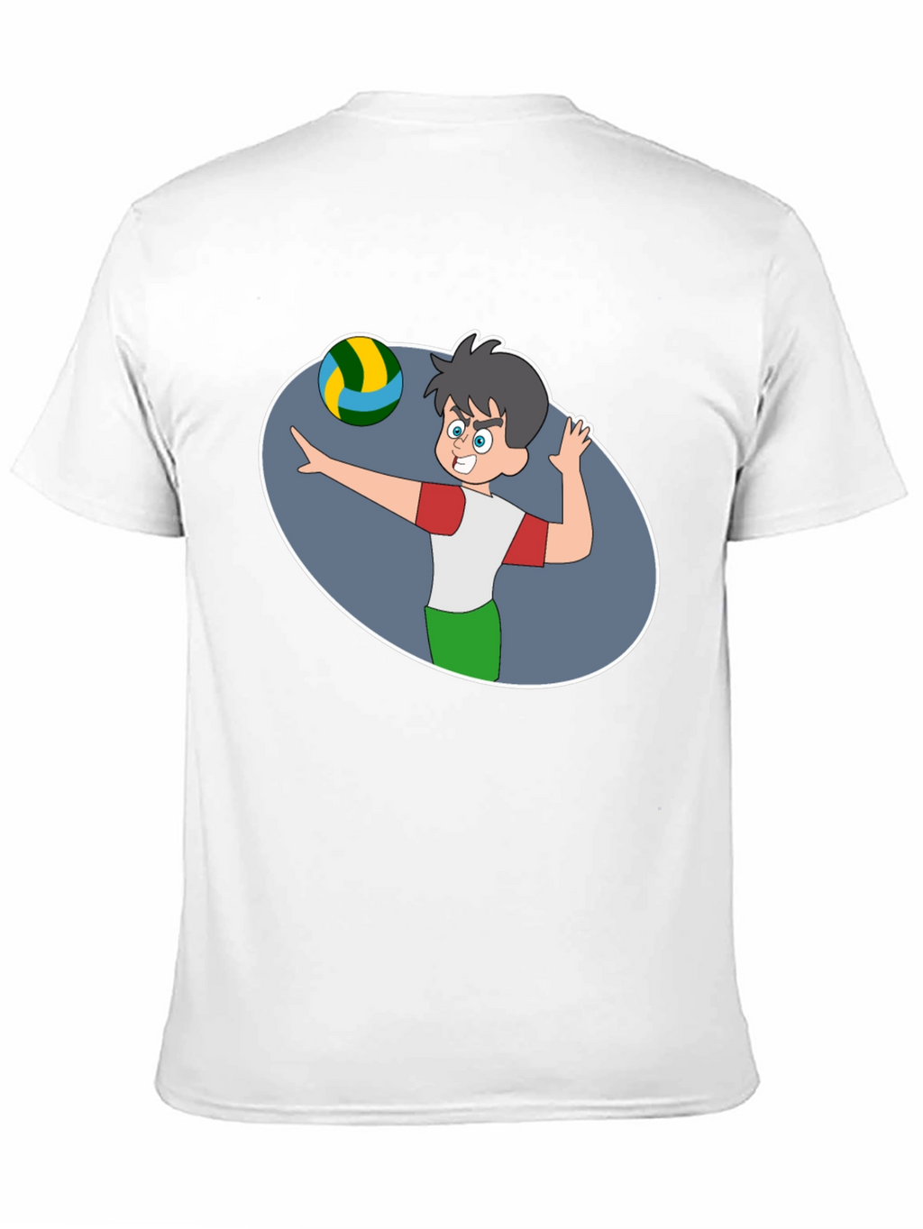 Volleyball Cartoon Graphic T-Shirt