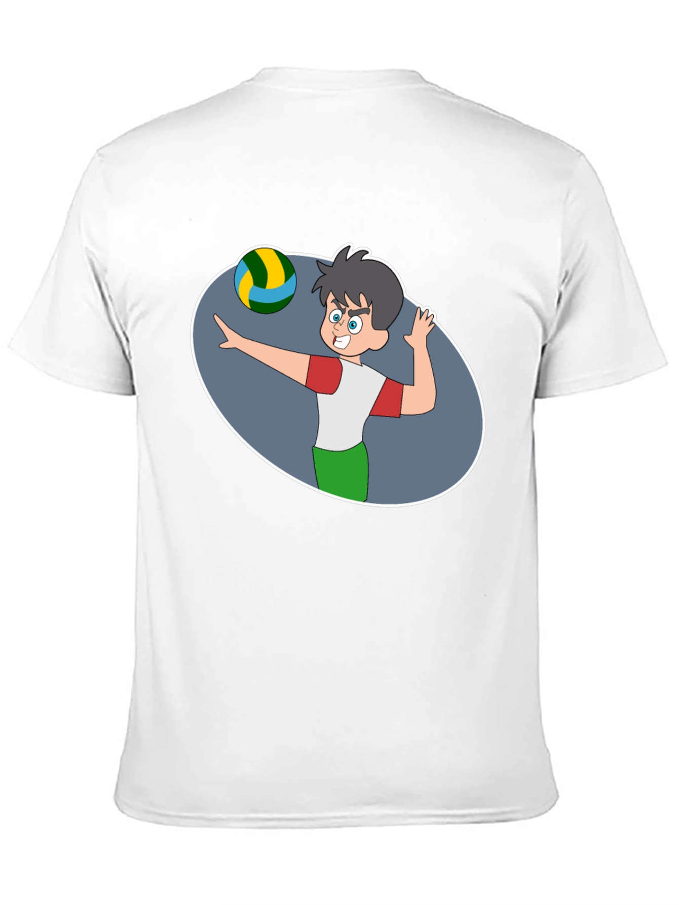 Volleyball Cartoon Graphic T-Shirt