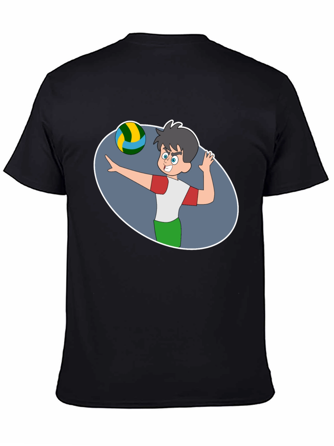 Volleyball Cartoon Graphic T-Shirt