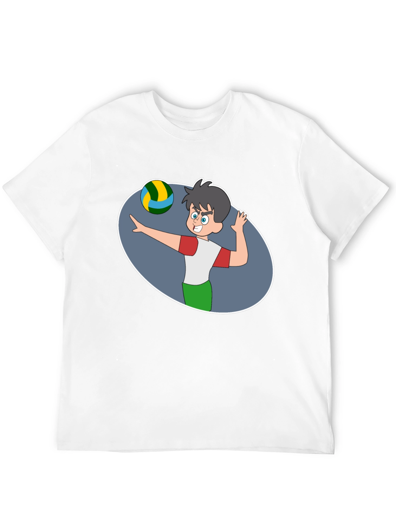Volleyball Cartoon Graphic T-Shirt