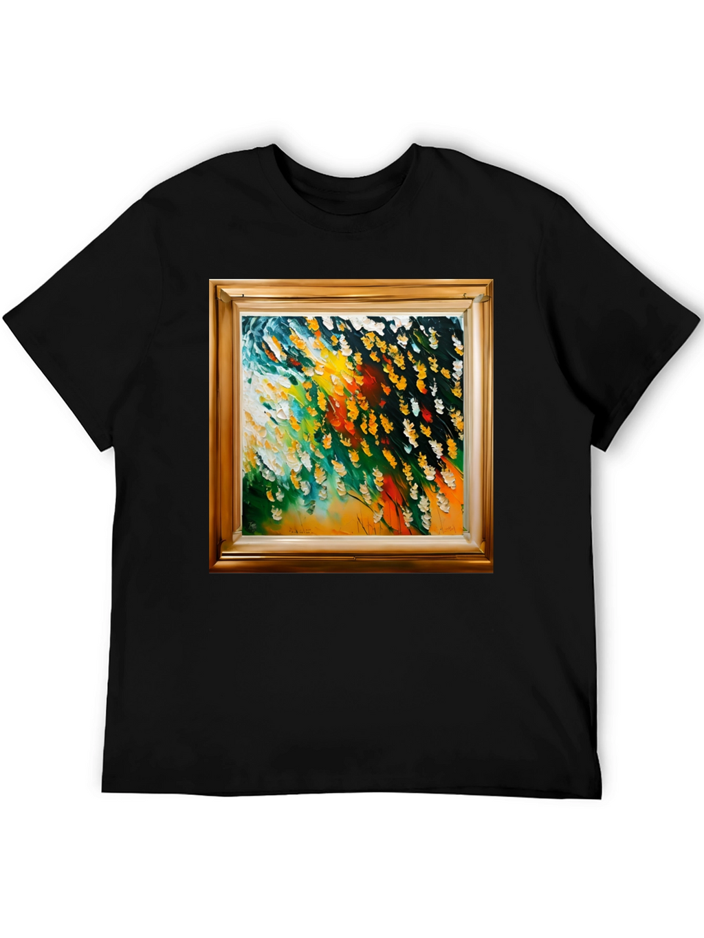 Framed Art Graphic Tee - Contemporary Style