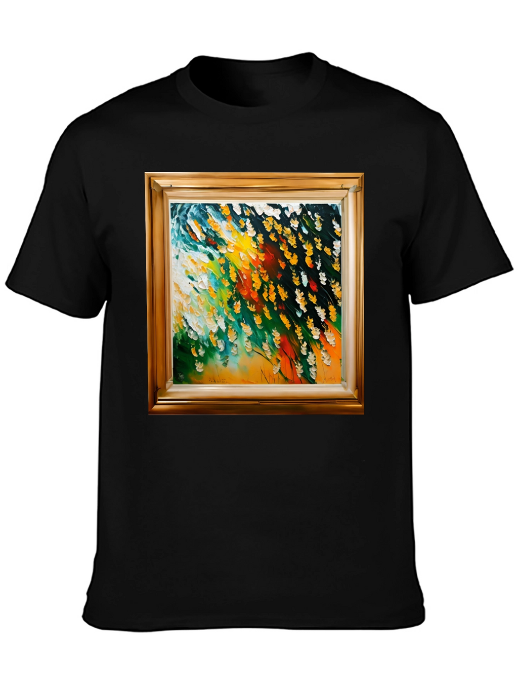 Framed Art Graphic Tee - Contemporary Style