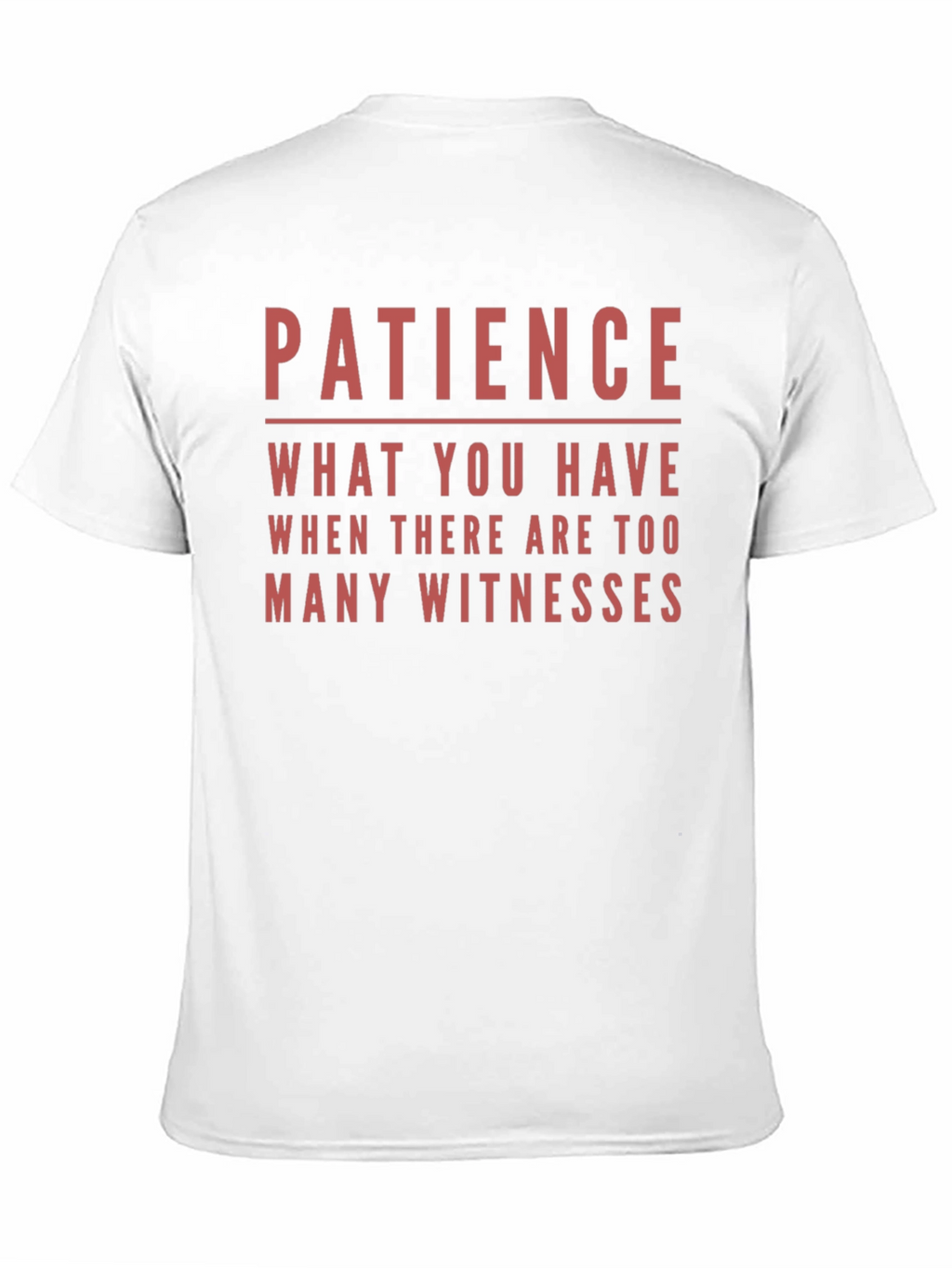 Patience Funny Sarcastic Humor T-Shirt