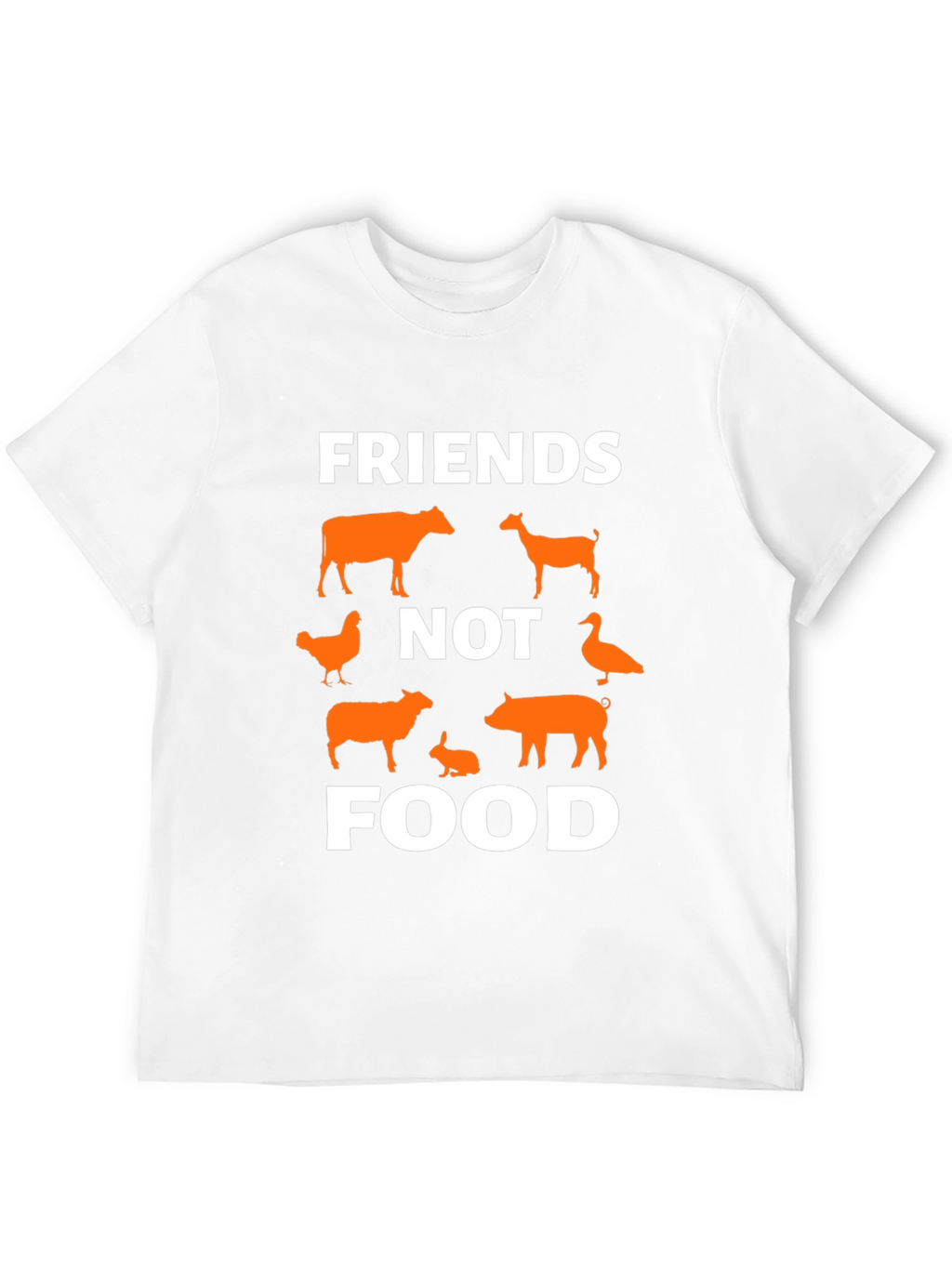Vegan Friends Not Food Graphic Tee