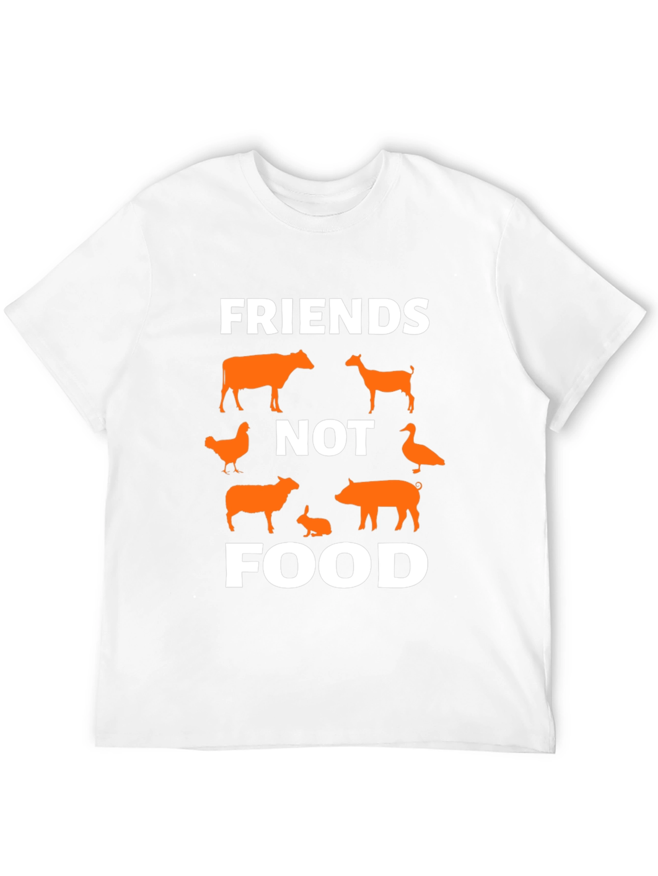 Vegan Friends Not Food Graphic Tee