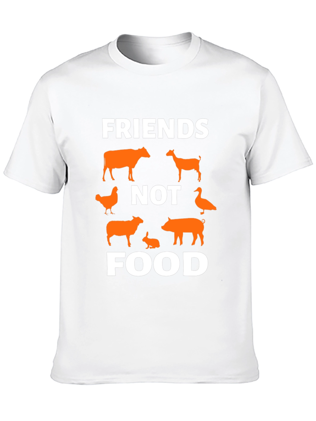 Vegan Friends Not Food Graphic Tee